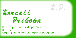 marcell prikopa business card